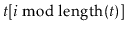 $ \ensuremath{\ensuremath{\ensuremath{\mathit{t}}}}[\ensuremath{\ensuremath{\ens...
...t{i}}}}\bmod\ensuremath{\ensuremath{\mathrm{length}(\ensuremath{\mathit{t}})}}]$