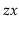 $ \ensuremath{\ensuremath{\ensuremath{\mathit{zx}}}}$