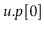 $ \ensuremath{\ensuremath{\mathit{u}}.\ensuremath{\mathit{p}}[0]}$