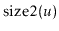 $ \ensuremath{\mathrm{size2}(\ensuremath{\mathit{u}})}$