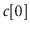 $ \ensuremath{\ensuremath{\mathit{c}}[0]}$