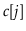 $ \ensuremath{\ensuremath{\mathit{c}}[\ensuremath{\mathit{j}}]}$