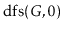 $ \ensuremath{\mathrm{dfs}(G,0)}$