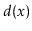 $ d(\ensuremath{\ensuremath{\ensuremath{\mathit{x}}}})$