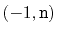 $ (-1,\ensuremath{\mathtt{n}})$