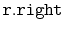 $ \mathtt{r.right}$