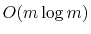 $ O(m\log m)$
