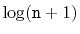 $ \log (\ensuremath{\mathtt{n}}+1)$