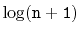 $ \mathtt{\log (n+1)}$