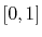 $ [0,1]$