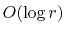 $ O(\log r)$