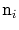 $ \ensuremath{\mathtt{n}}_i$