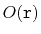 $ O(\ensuremath{\mathtt{r}})$