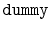 $ \mathtt{dummy}$