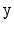 $ \mathtt{y}$