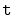 $ \mathtt{t}$