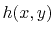 $ h(x,y)$