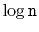 $ \log \ensuremath{\mathtt{n}}$