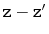 $ \ensuremath{\mathtt{z}}-\ensuremath{\mathtt{z}}'$