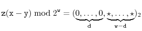 $\displaystyle \ensuremath{\mathtt{z}}(\ensuremath{\mathtt{x}}-\ensuremath{\math...
...rbrace{\star,\ldots,\star}_{\ensuremath{\mathtt{w}}-\ensuremath{\mathtt{d}}})_2$