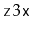 $ \ensuremath{\mathtt{z}}3\ensuremath{\mathtt{x}}$