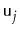 $ \ensuremath{\mathtt{u}}_j$