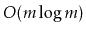 $ O(m\log m)$