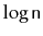 $ \log \ensuremath{\mathtt{n}}$