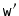 $ \mathtt{w'}$