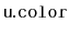 $ \mathtt{u.color}$