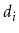 $ d_i$