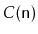 $\displaystyle C(\ensuremath{\mathtt{n}})$