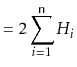 $\displaystyle = 2\sum_{i=1}^{\ensuremath{\mathtt{n}}}H_i$