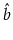$ \hat{b}$