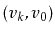 $ (v_k,v_0)$