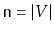 $ \ensuremath{\mathtt{n}}=\vert V\vert$
