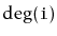 $ \deg(\ensuremath{\mathtt{i}})$