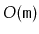 $ O(\ensuremath{\mathtt{m}})$