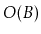 $ O(B)$