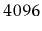 $ 4096$