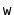 $ \mathtt{w}$