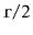 $ \ensuremath{\mathtt{r}}/2$