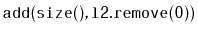 $ \mathtt{add(size(),l2.remove(0))}$