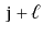 $ \ensuremath{\mathtt{j}}+\ell$