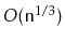 $ O(\ensuremath{\mathtt{n}}^{1/3})$
