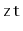 $ \mathtt{zt}$