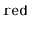 $ \mathtt{red}$