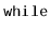 $ \mathtt{while}$