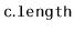 $ \mathtt{c.length}$