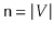 $ \ensuremath{\mathtt{n}}=\vert V\vert$